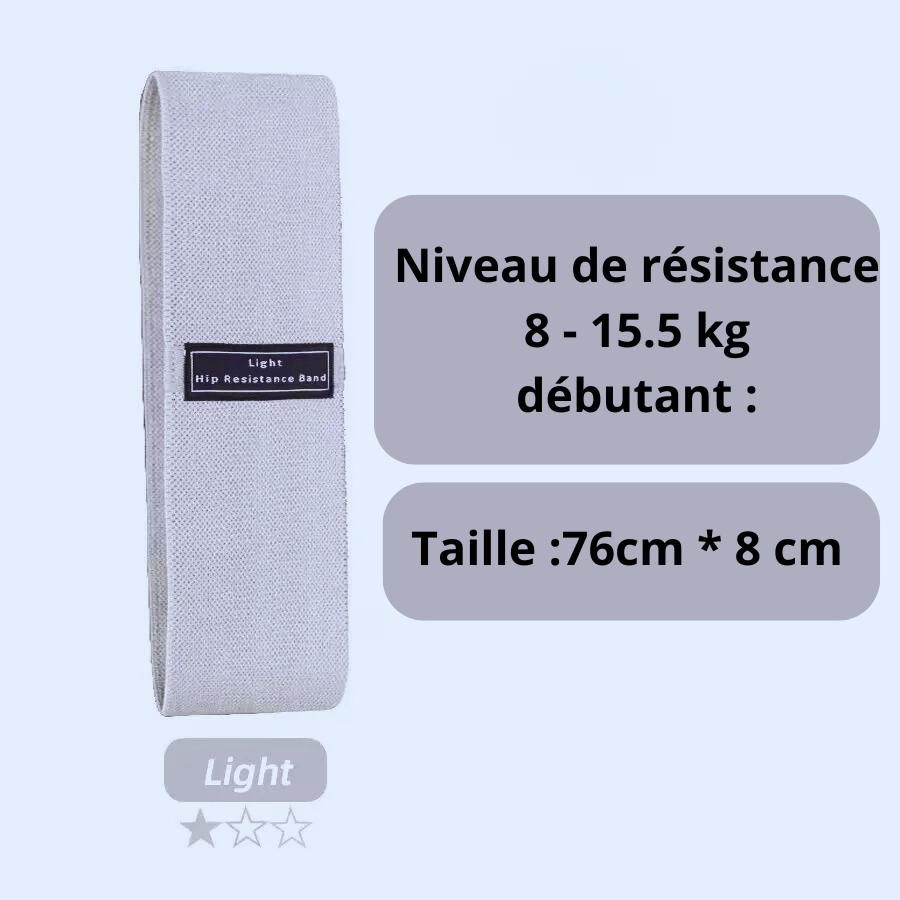 elastique pour le sport gris