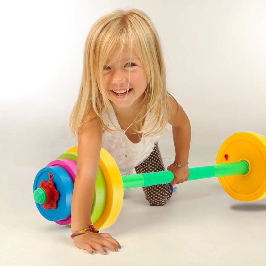 halteres jeune fille jouant