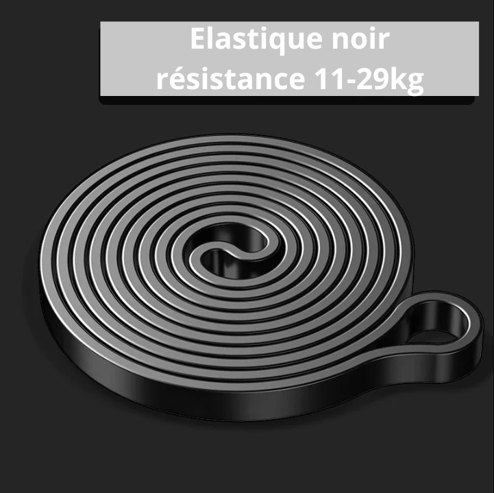 Elastique Noir, résistance 11-29kg
