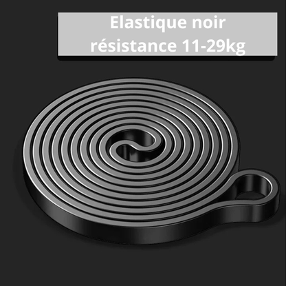 Elastique Noir, résistance 11-29kg