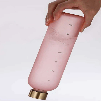 Gourde de sport - BottleTimeMarker™ - Rose