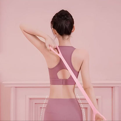 bande elastique femme exercice dos