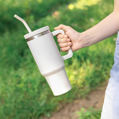 Bouteille isotherme blanche