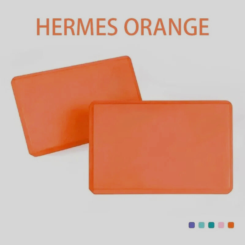 brique yoga lot de deux hermes orange