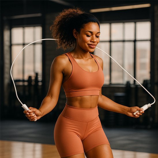 corde a sauter exercices en salle de sport