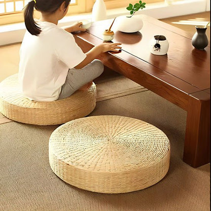 Coussin yoga paille