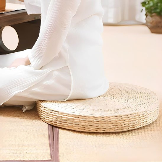 Coussin yoga pour detente et relaxation