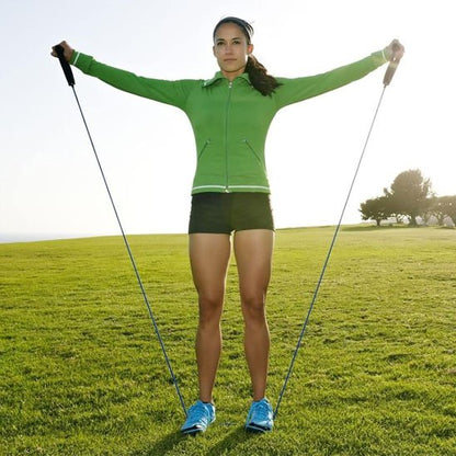 elastique musculation femme dehors entrainement