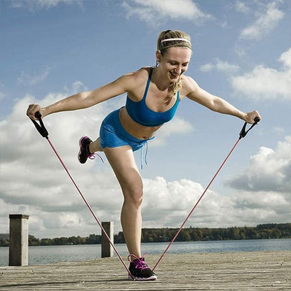 elastique musculation femme exercices exterieur bras jambe planche