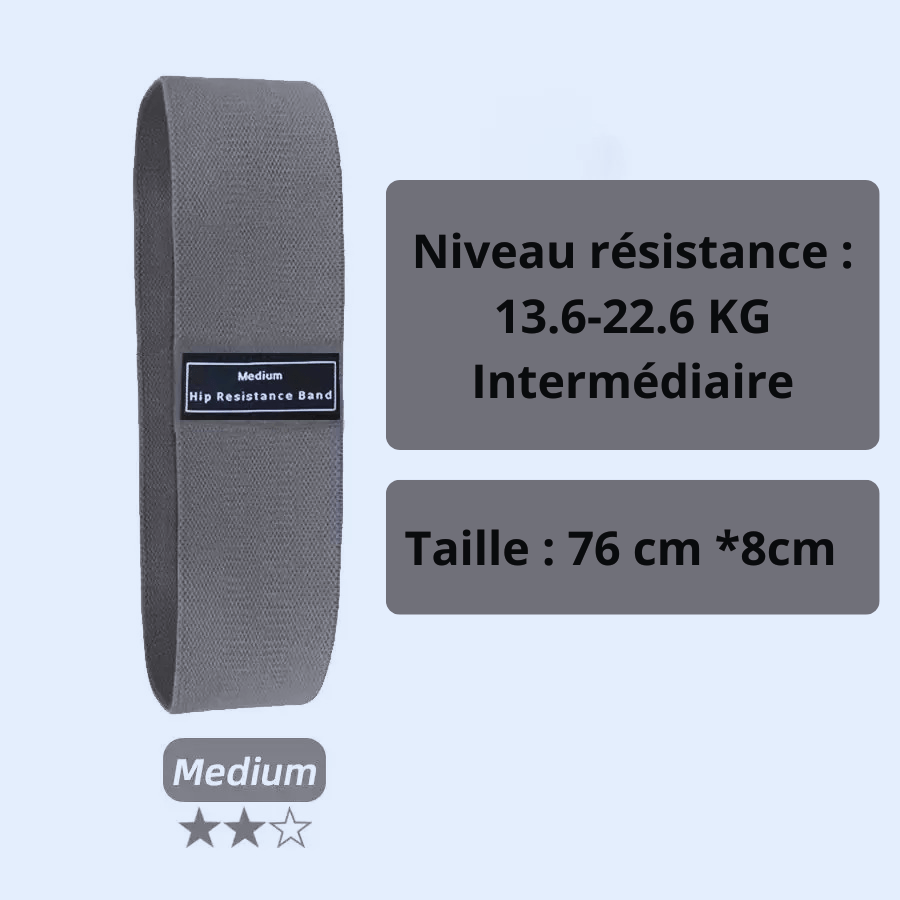 elastique pour le sport gris fonce