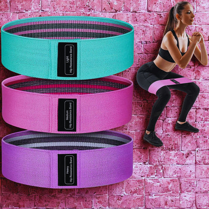 elastique pour le sport lot de trois colore