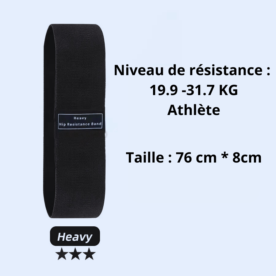 elastique pour le sport noir