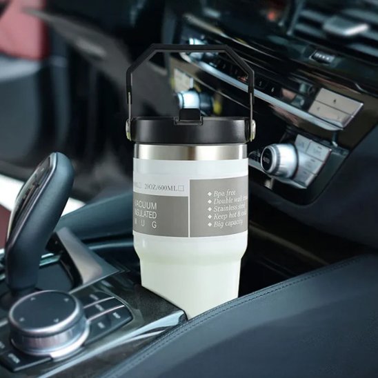 Gourde isotherme blanche