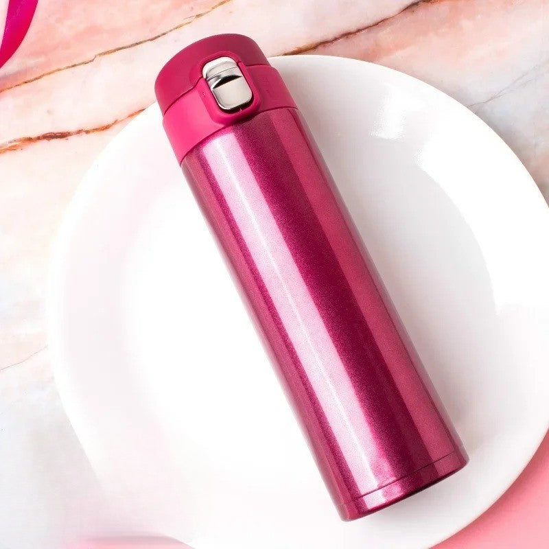 gourde isotherme rose brillant