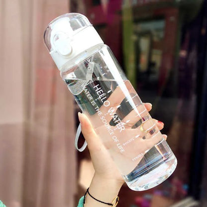 gourde sport blanche hello water