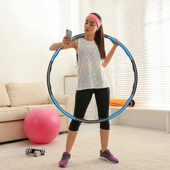 hula hoop femme avec cerceau