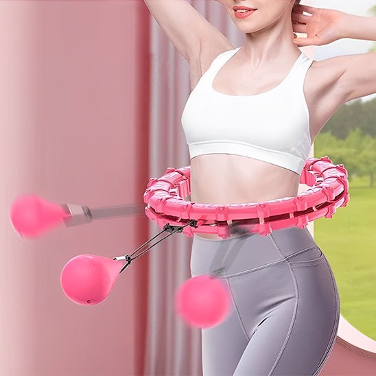 hula hoop fitness cerceau rose exercices