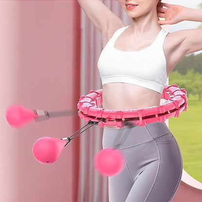 hula hoop fitness cerceau rose exercices