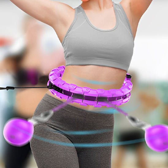 hula hoop fitness cerceau violet exercices