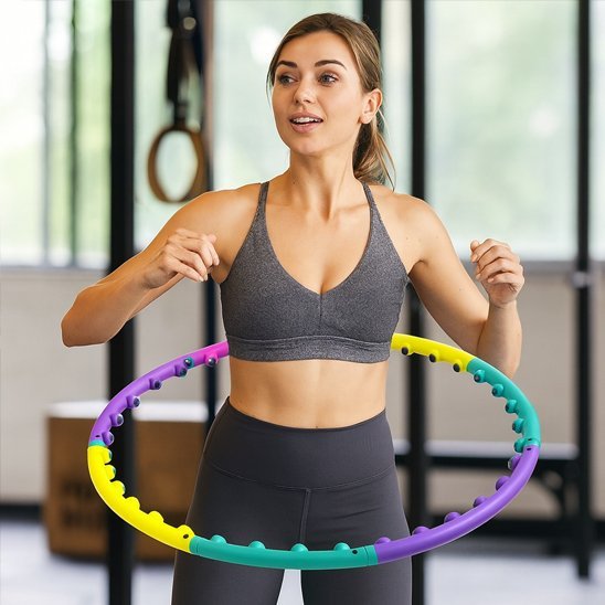 hula hoop fitness femme entrainement salle sport
