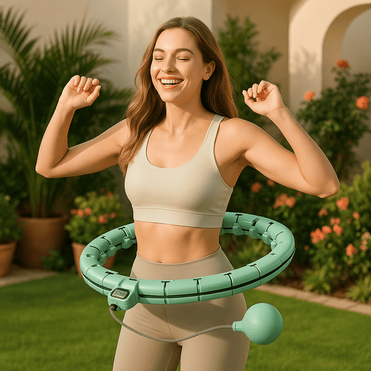 hala hoop fitness femme jardin exercices