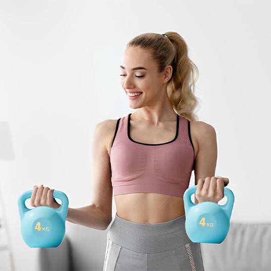 kettle bell femme exercices salon