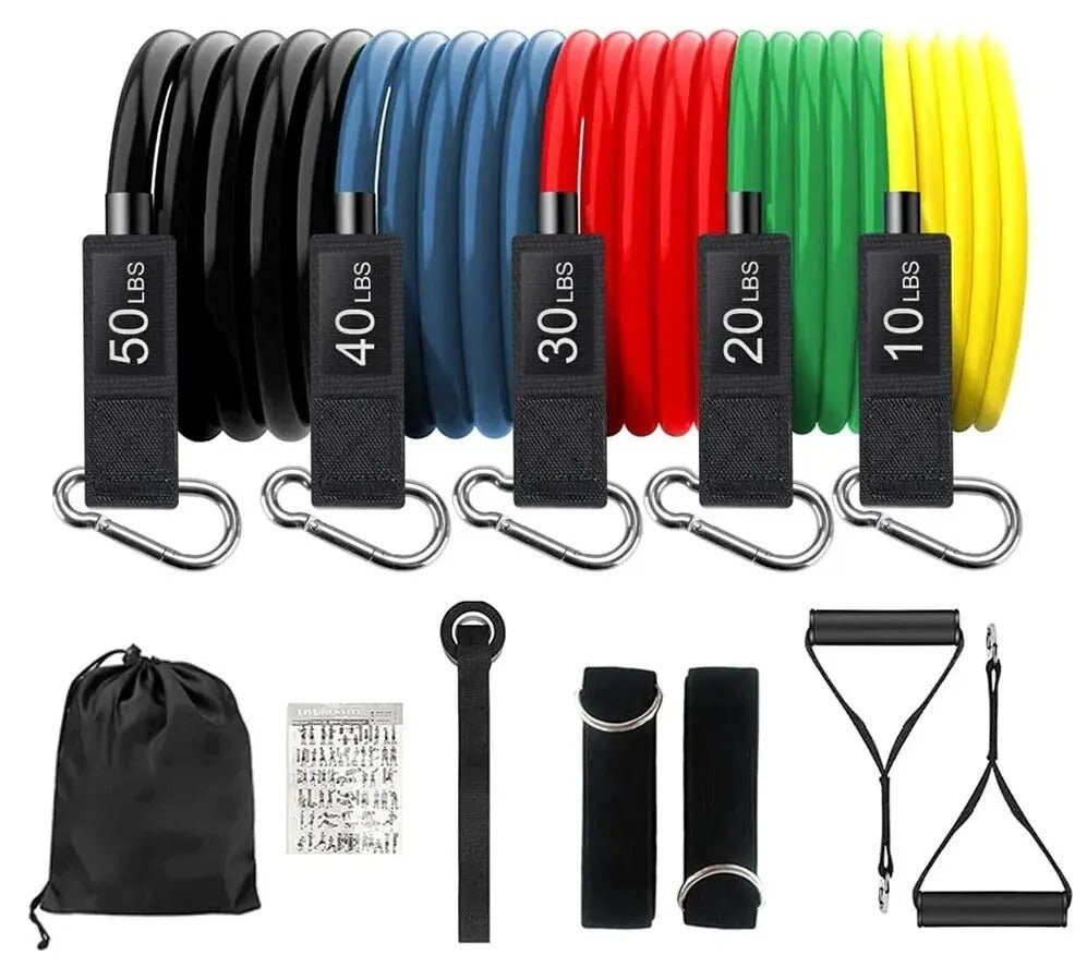 kit elastique sport 150lbs multicouleur