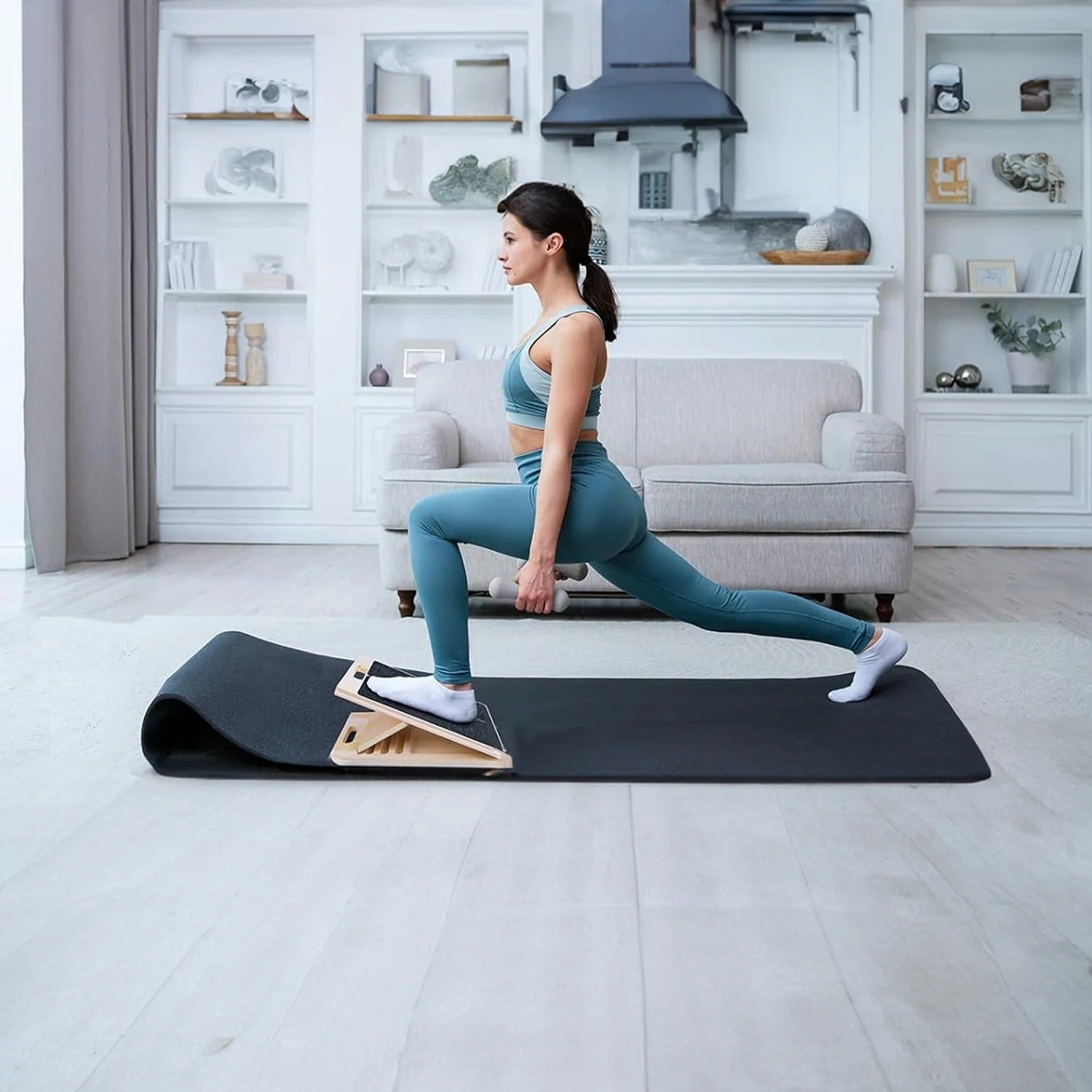 planche d equilibre femme exercices fentes dans salon