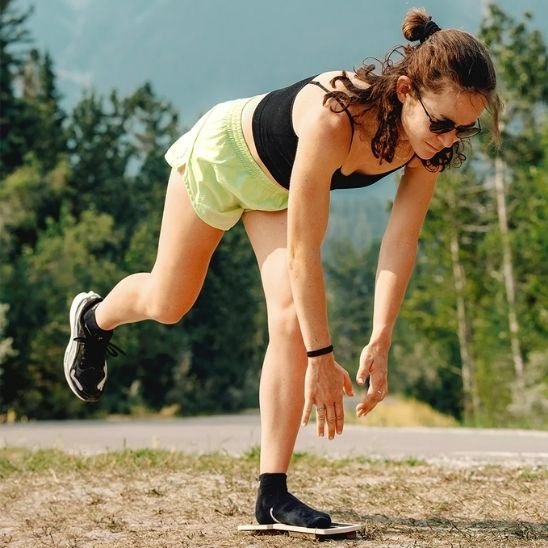 Planche d'équilibre exercices dehors 