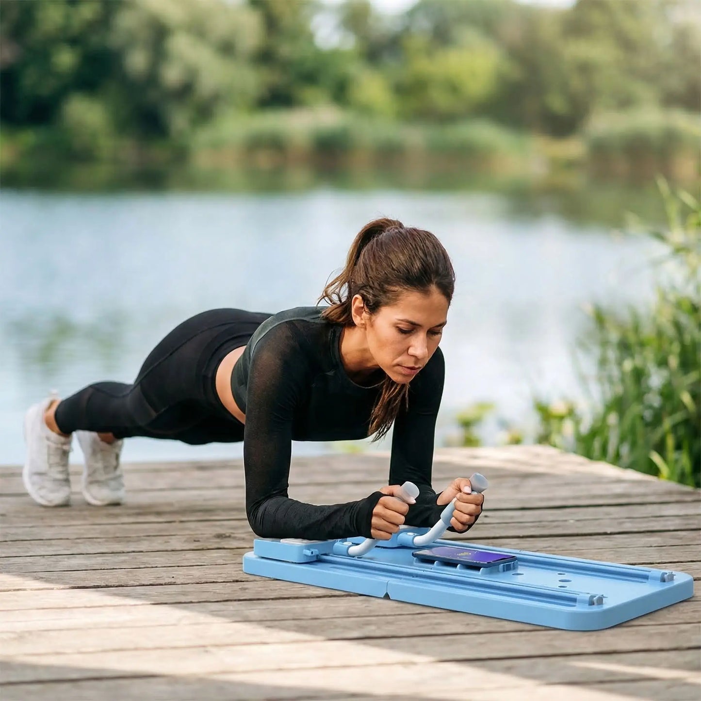 planche Pilates reformer exercices en exterieur