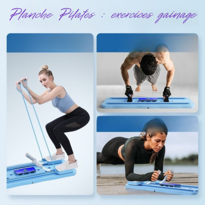 planche Pilates reformer exercices gainage