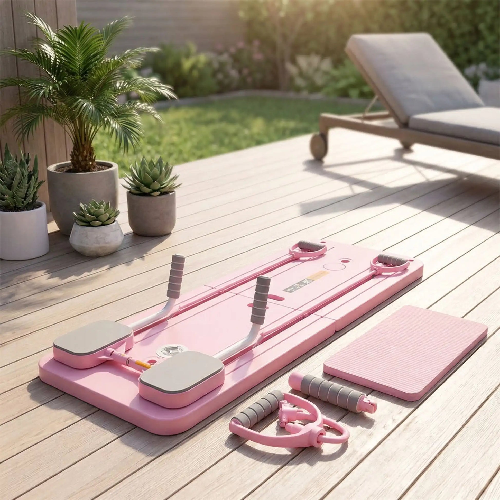 planche Pilates rose accessoires