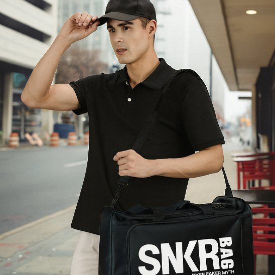 sac de sport homme en exterieur