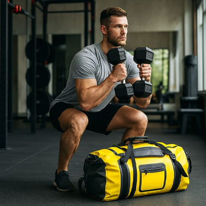 sac de sport homme squat musculation avec son sac