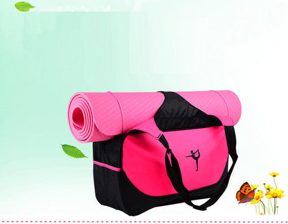 sac yoga noir et rose