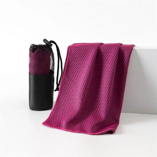 serviette rafraichissante rose
