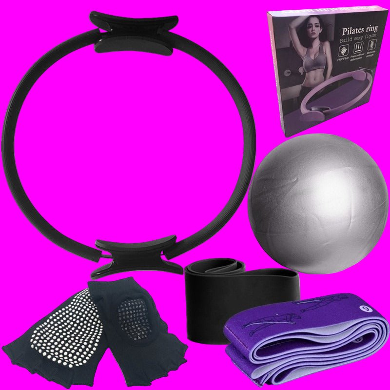 swiss ball kit fitness noir