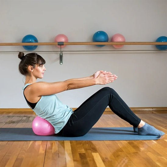 swissball femme etirements dos