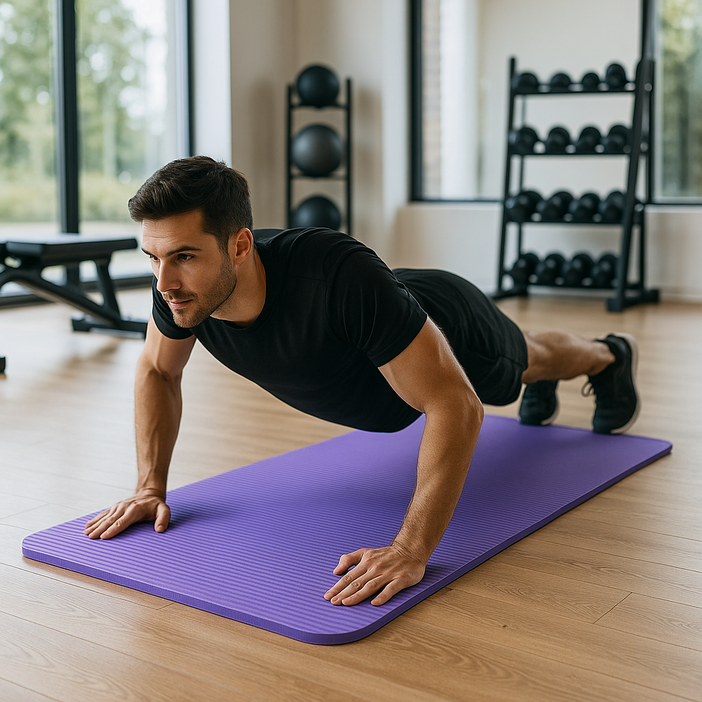 tapis de gym violet