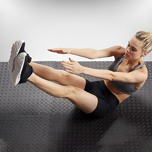 tapis de gymnastique femme abdos exercices