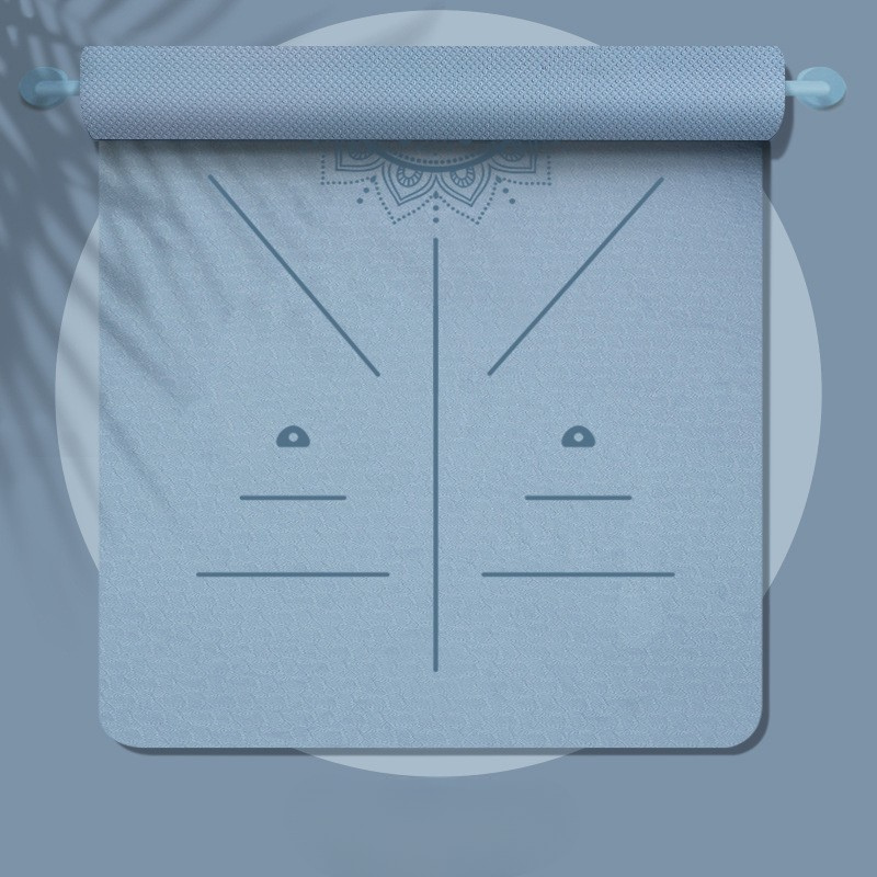 tapis de Pilates bleu