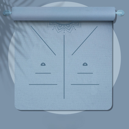 tapis de Pilates bleu