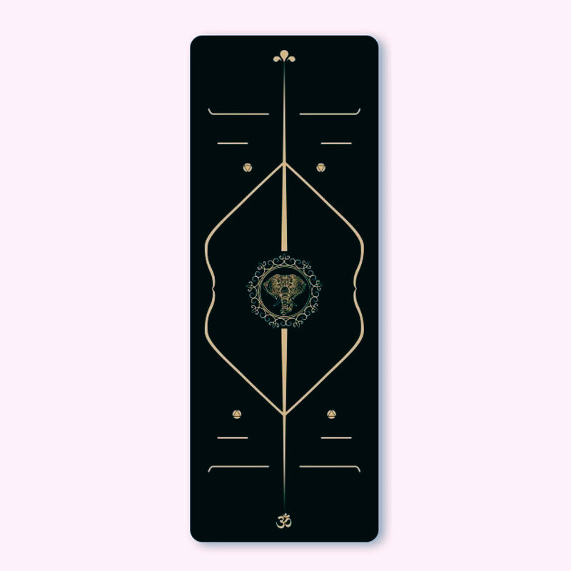 tapis de Pilates motif Ganesha Or
