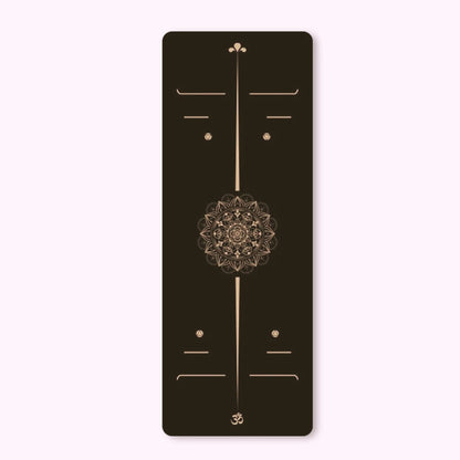 tapis dePilates motif Mandala Or
