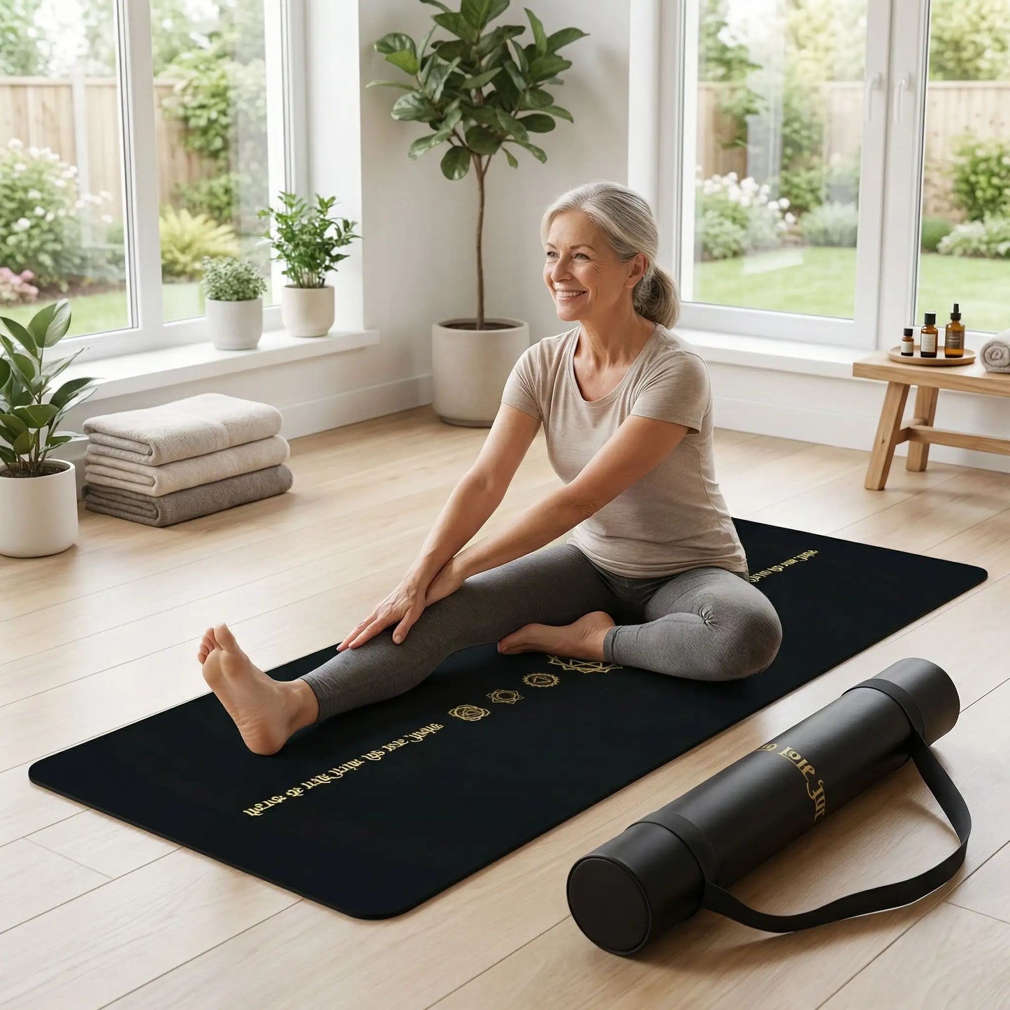 tapis de yoga antidérapant femme salle sport domicile femme exercices