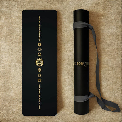 tapis de yoga antidérapant motif ligne
