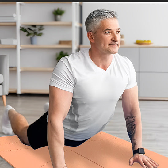 tapis de yoga homme position cobra