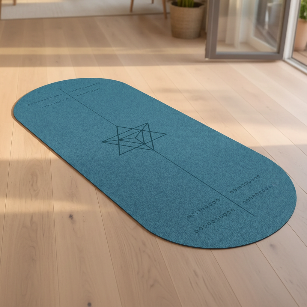 tapis de Yoga Ovalezen bleu