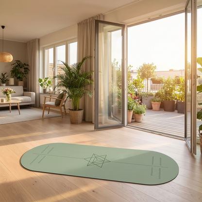 Tapis de Yoga OvaleZen Vert Amande