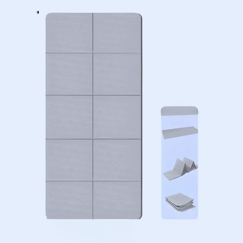 tapis de yoga pliable gris